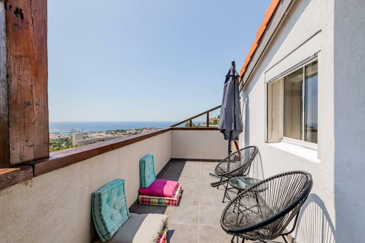Appartement Cosy Verduron Vue Mer Panoramique Marseille Ngoại thất bức ảnh